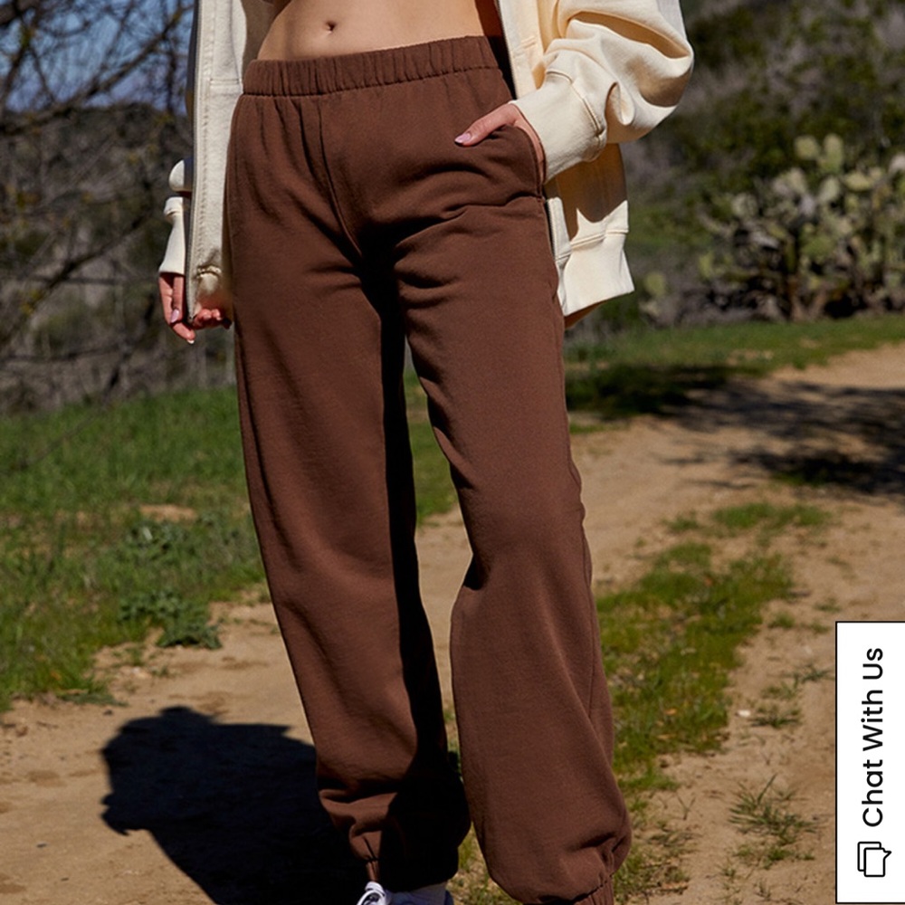 Brandy Melville Rosa Brown Sweatpants